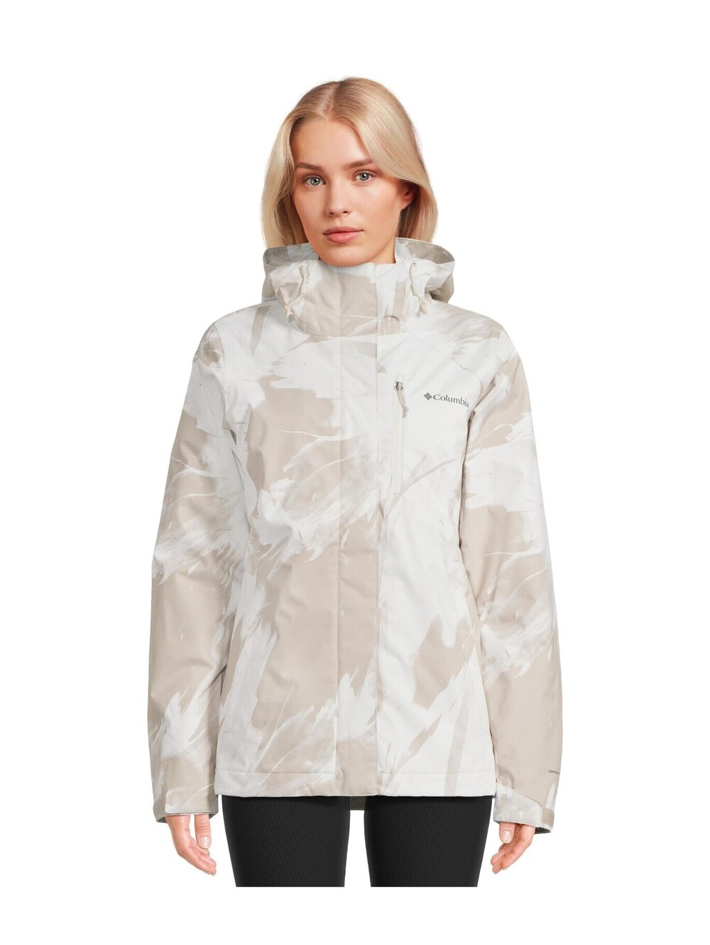 Columbia Womens Whirlibird V Printed Interchange Jacket,Dark Stone XL